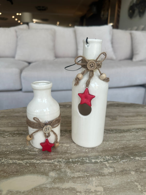 Decorative Bottles White