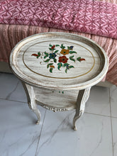 Alice Victorian Table White Hand painted