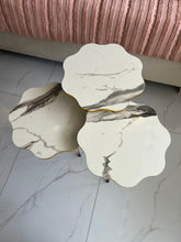 Star white Gold nesting table set of 3