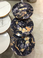 Blue Gold Nesting Table Set Of 3