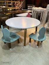 Bunny Rabbit Round Table & 2 Chairs Green Living Room