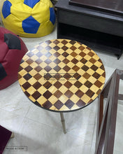 Chess Table Wooden Living Room