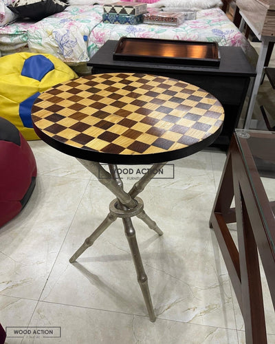 Chess Table Wooden Living Room