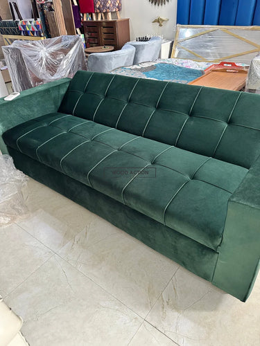 Dark Green Henry Sofa Cum Bed