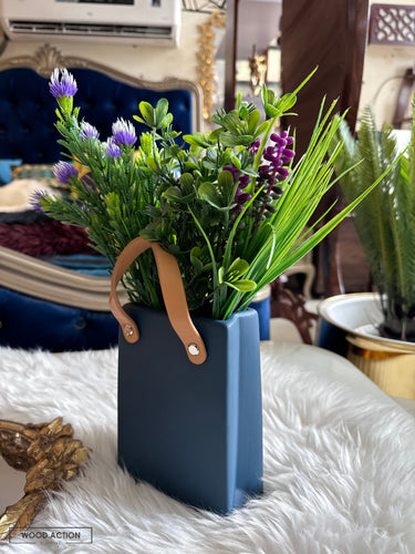 Handbag Vase (4 Colors) Blue