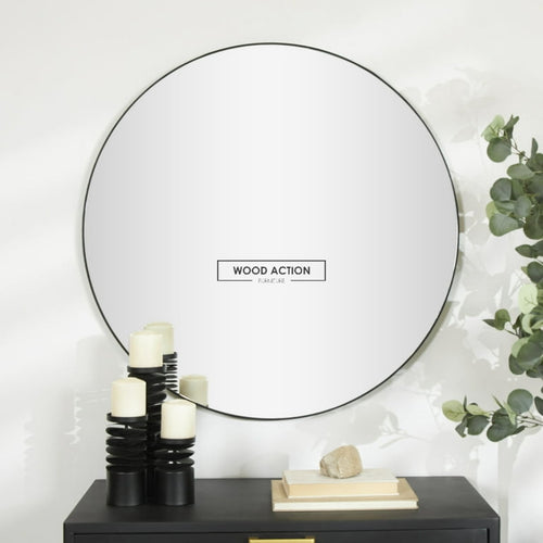 Hexel Round Mirror