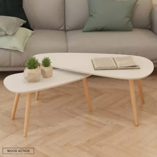 Zetta Nesting Table White