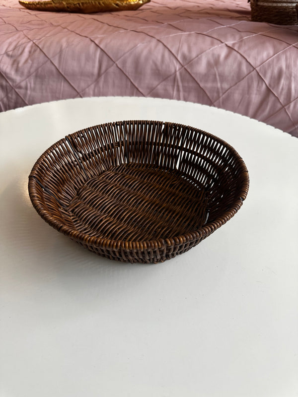 Rattan Tray Basket Round 04