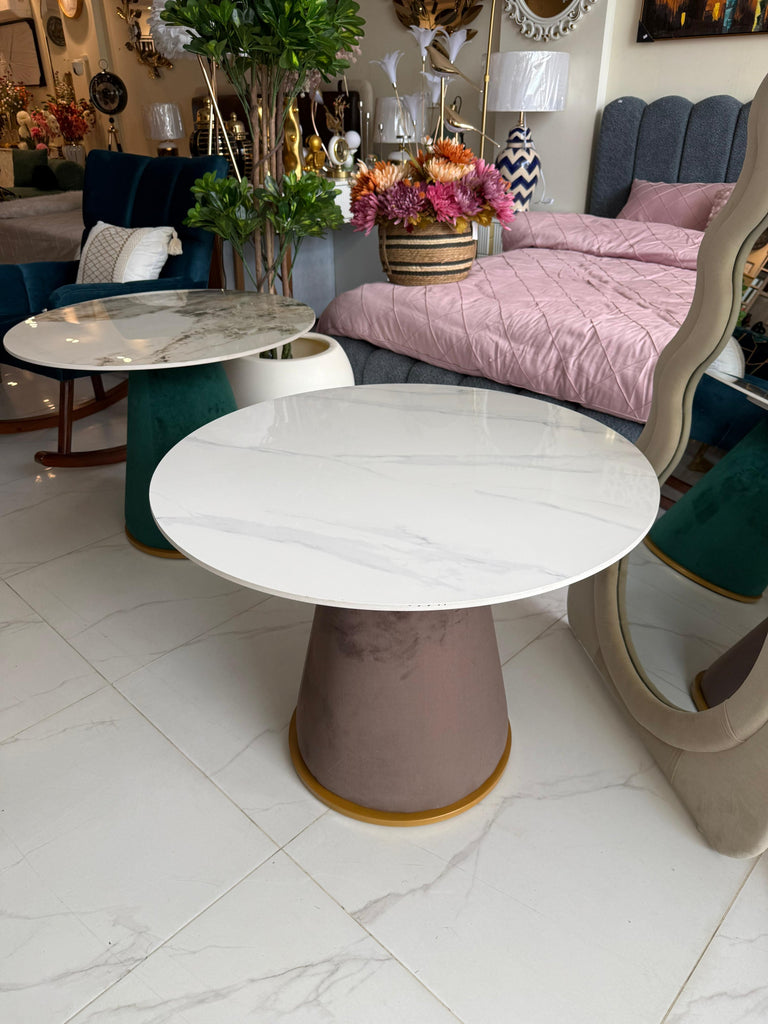 Opal Table Brown base (Delivery only in Lahore) – Wood Action