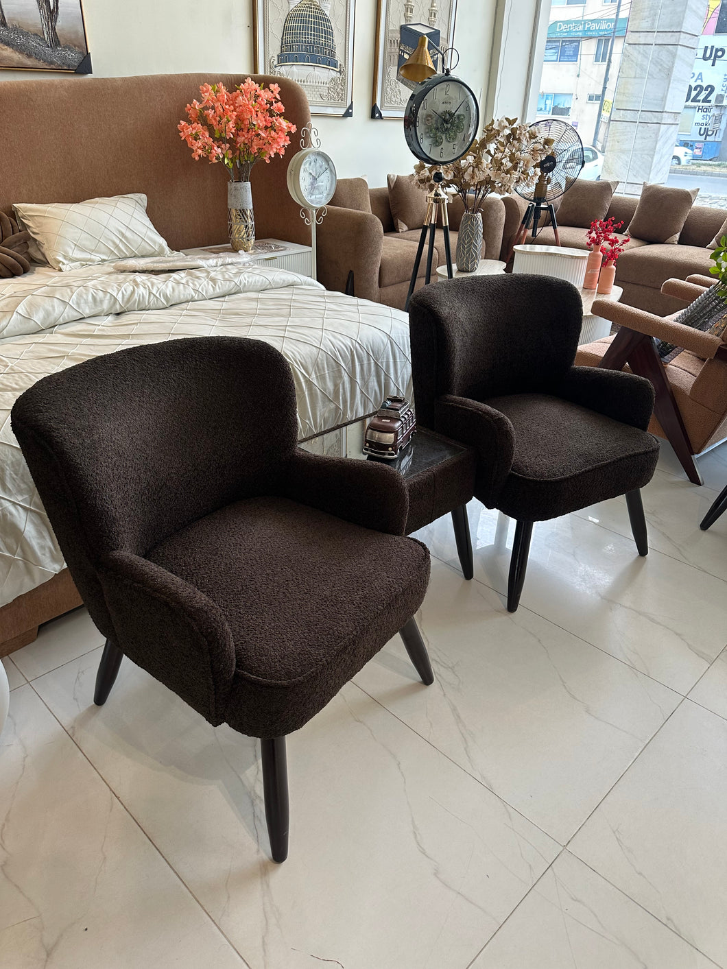 Allure Chair dark brown 035 with table