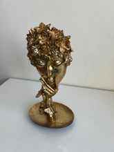 Thinking Lady Sculpture Gold