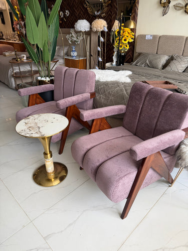 Purple luxx chair Pair