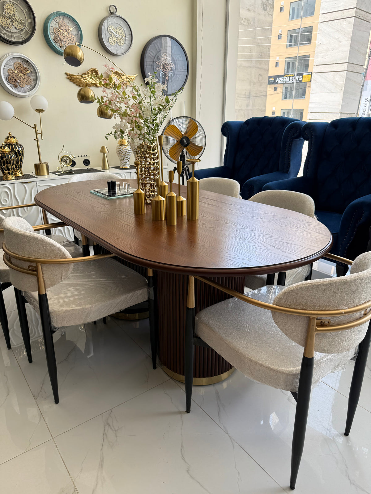 Ashwood Dining Table with Martin chairs set