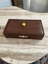 Cutlery Box Leather Brown