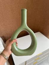 Ceramic Vase Olive Green 127