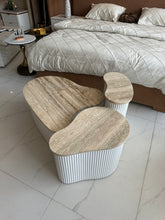 Travertine Ameoba Coffee Table 03 (delivery only in Lahore)