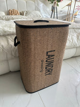 Laundry Basket Square Jute