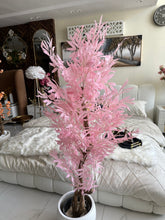 Pink leaf Plant with textured Planter