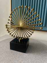 Abstract Gold Fan Ornament