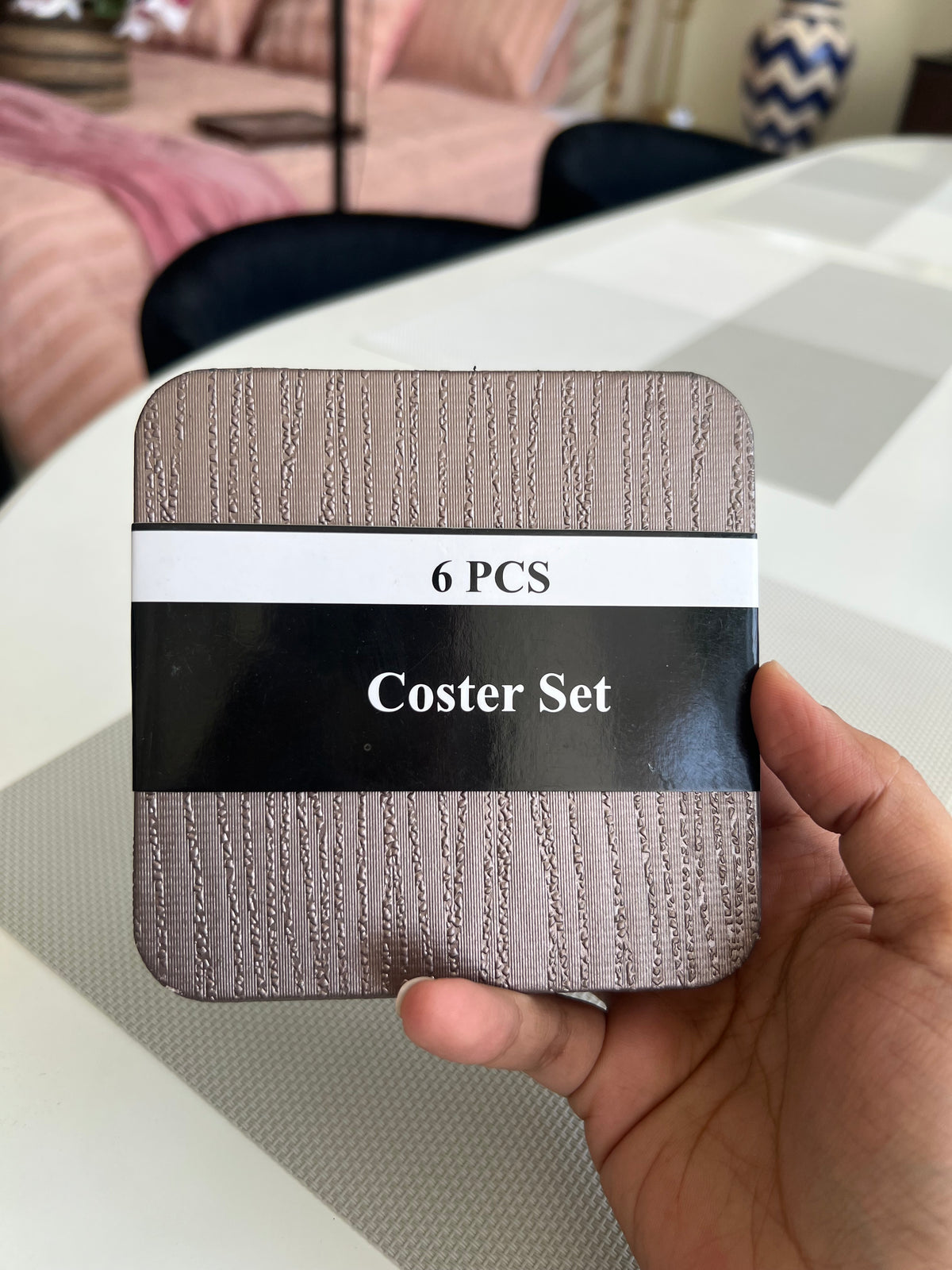 Leatherite Tea Coaster Square 002
