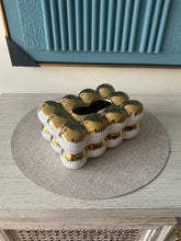 Gold & White jewel Tissue box 011