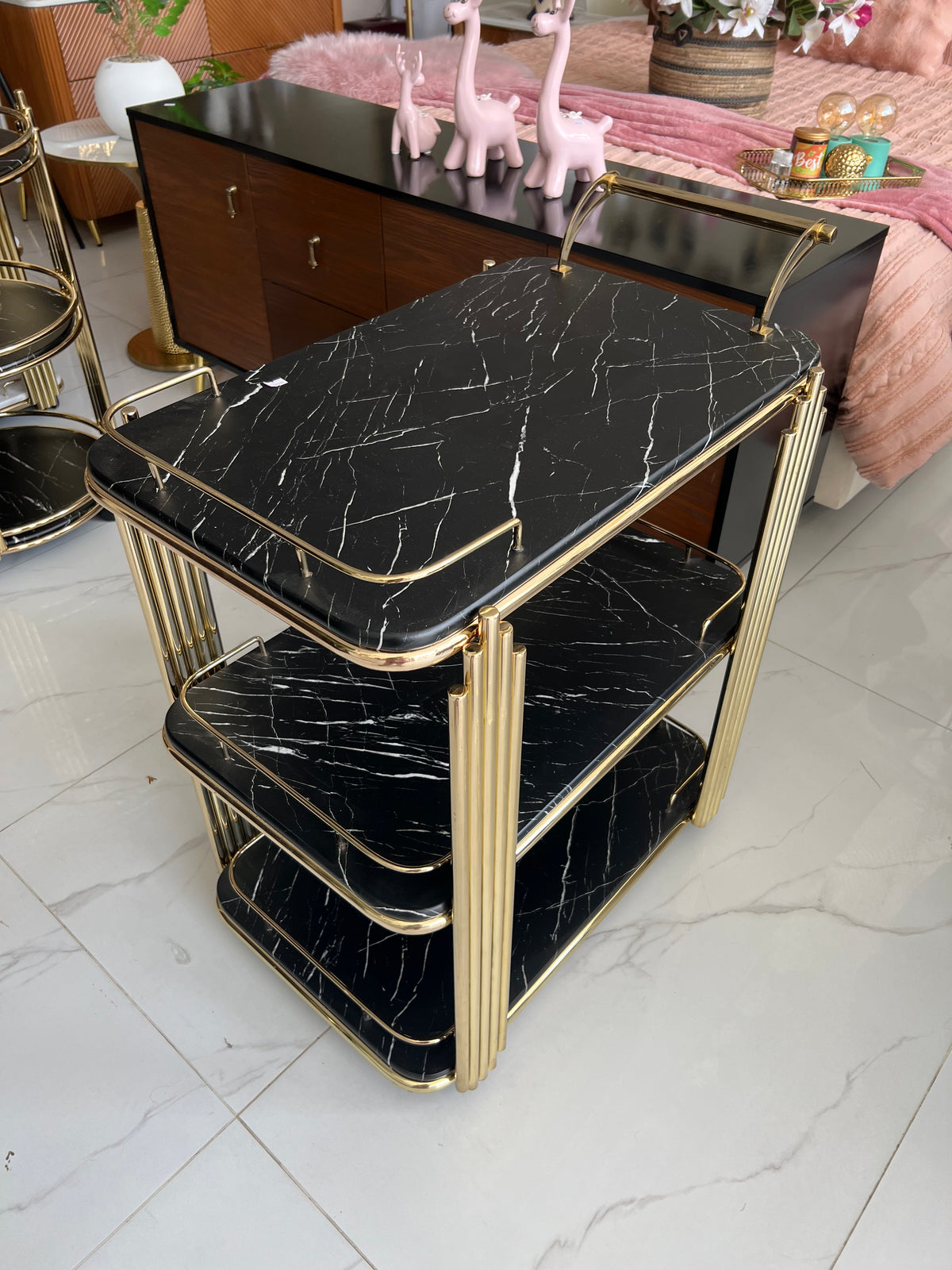 Imported Tea Trolley Black