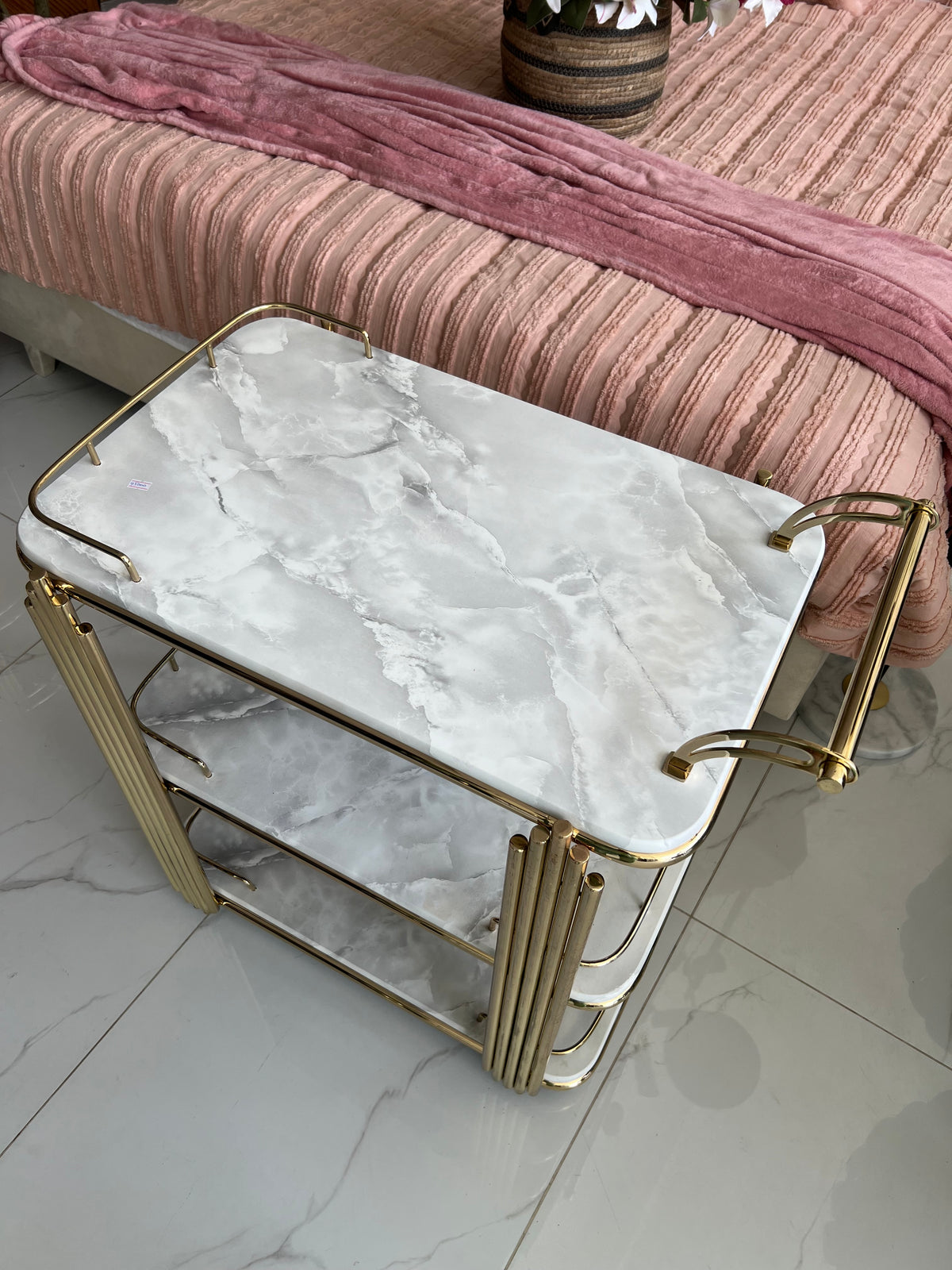 Imported Tea Trolley White