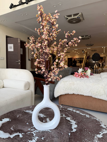 Faux Eucalyptus Spray Beige