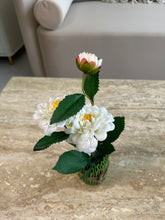Dahlia Flower Standing Bunch White