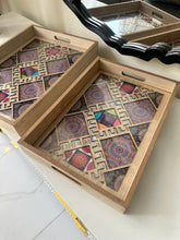 Wooden Tray Set 001