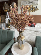 Faux Eucalyptus Spray Pink & beige