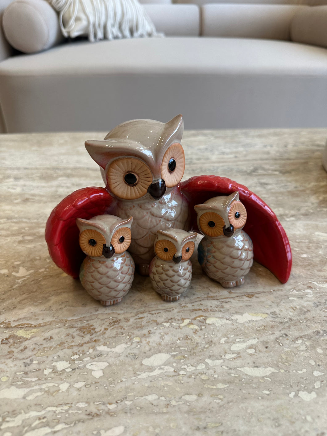 Cute Owl decor 002 set of 4