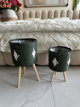 Rustic Planter Green 019