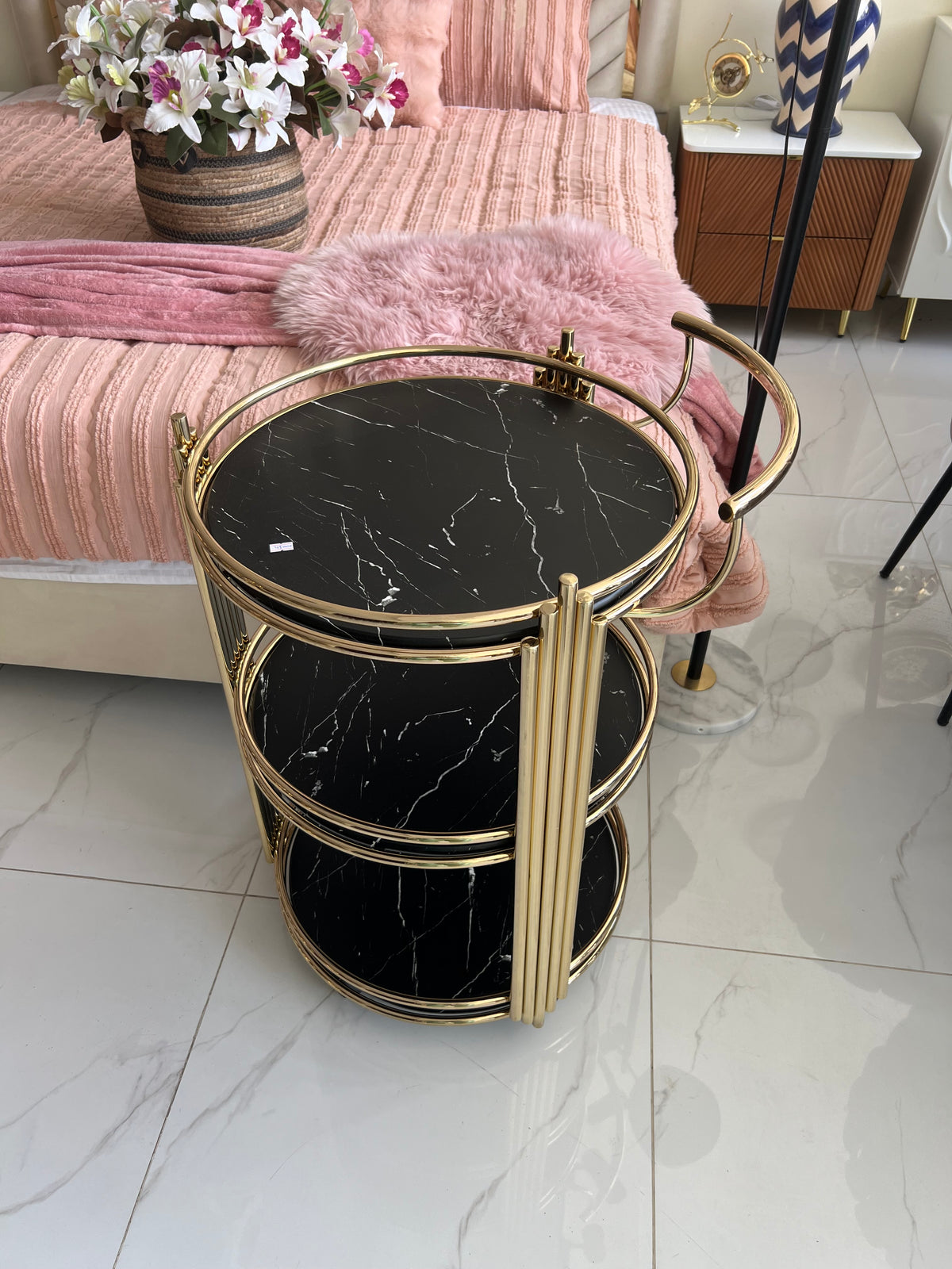 Round Tea Trolley