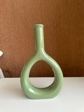 Ceramic Vase Olive Green 127