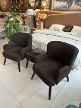 Allure Chair dark brown 035 with table