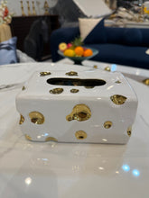 Gold & White jewel Tissue box 06