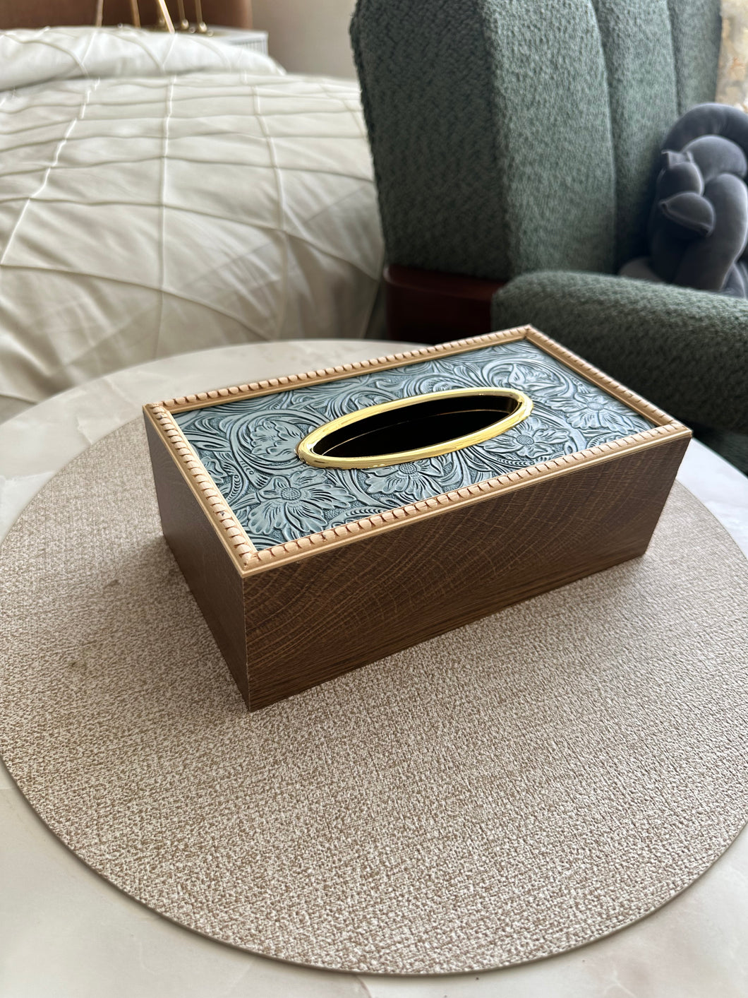Wooden Tissue box 03