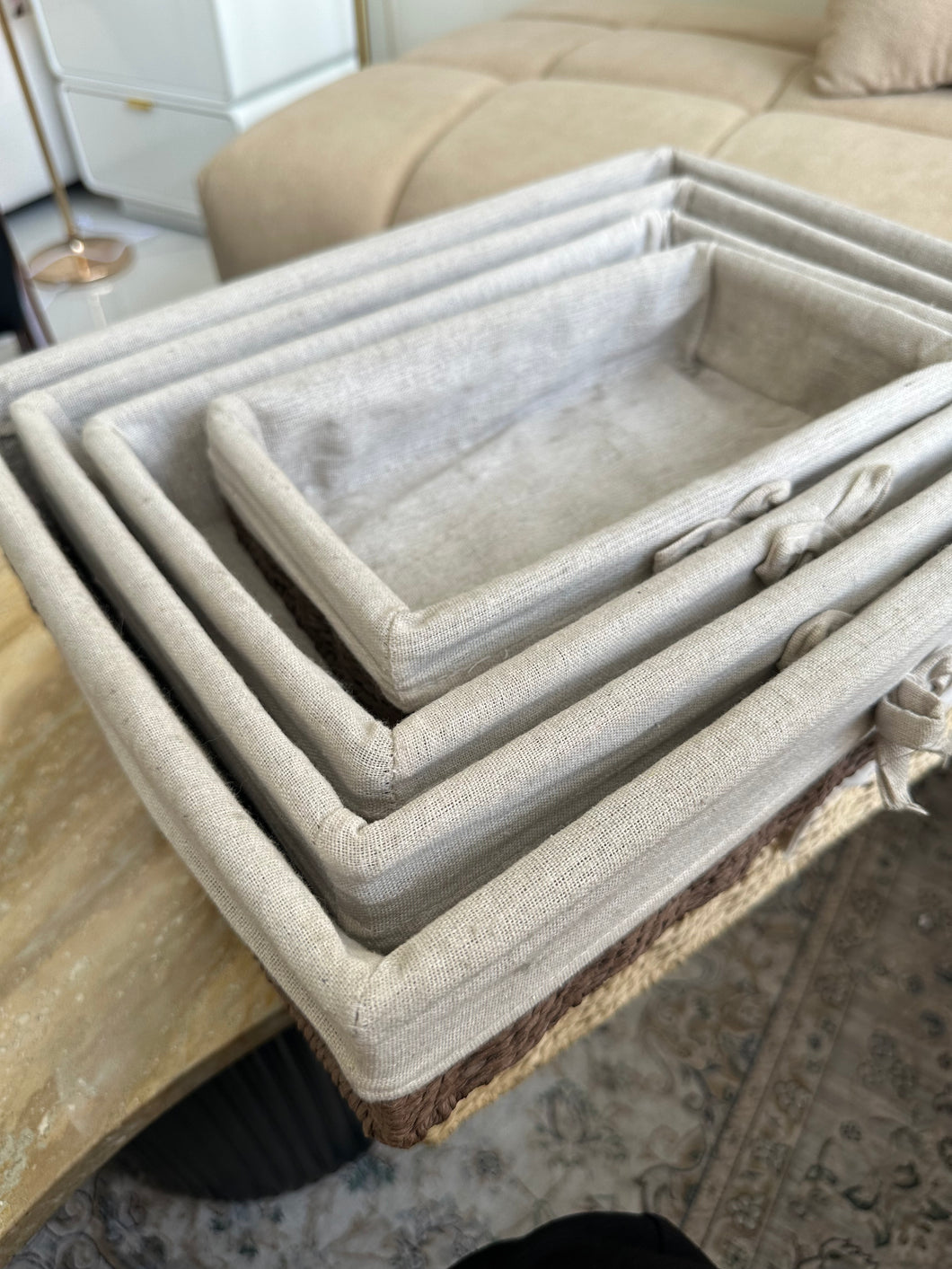 Hand Woven Rattan storage baskets 07