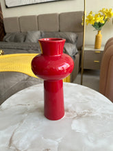 Ceramic Red Vase