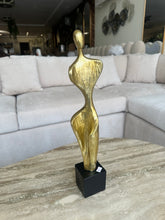 Gold Abstract Sculpture
