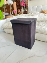 Laundry Basket Boucle Black