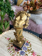 Sleeping Lady Face Sculpture Gold