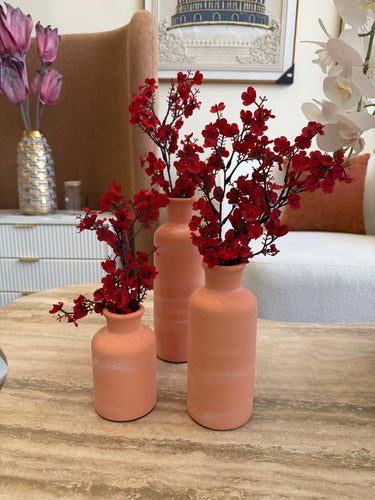 Elysian Vase set of 3 003 with flower