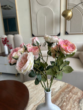 Pink Faux Peony Roses Stem