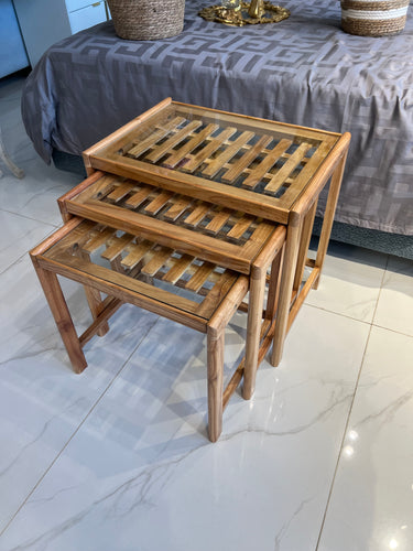 Beechwood Nesting Table