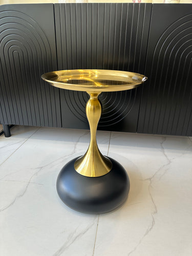 Brasswood Bloom Table Black