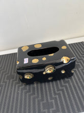 Gold & black jewel Tissue box 08