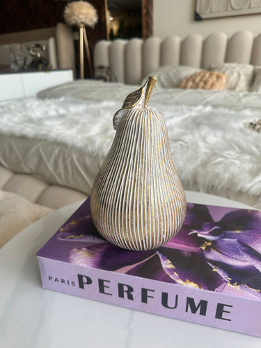 Golden Pear Decorative Ornament