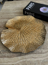 Golden Water Lily Leaf Tray